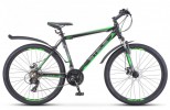 Велосипед 26' хардтейл, рама алюминий STELS NAVIGATOR-620 MD черн./зелен/антрацит, диск, 21 ск., 17'